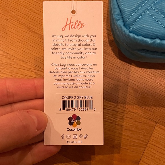 Lug Coupe SE Crossbody Bag Sky Blue Teal Quilted Belt Bag Convertible NWT - Picture 3 of 8